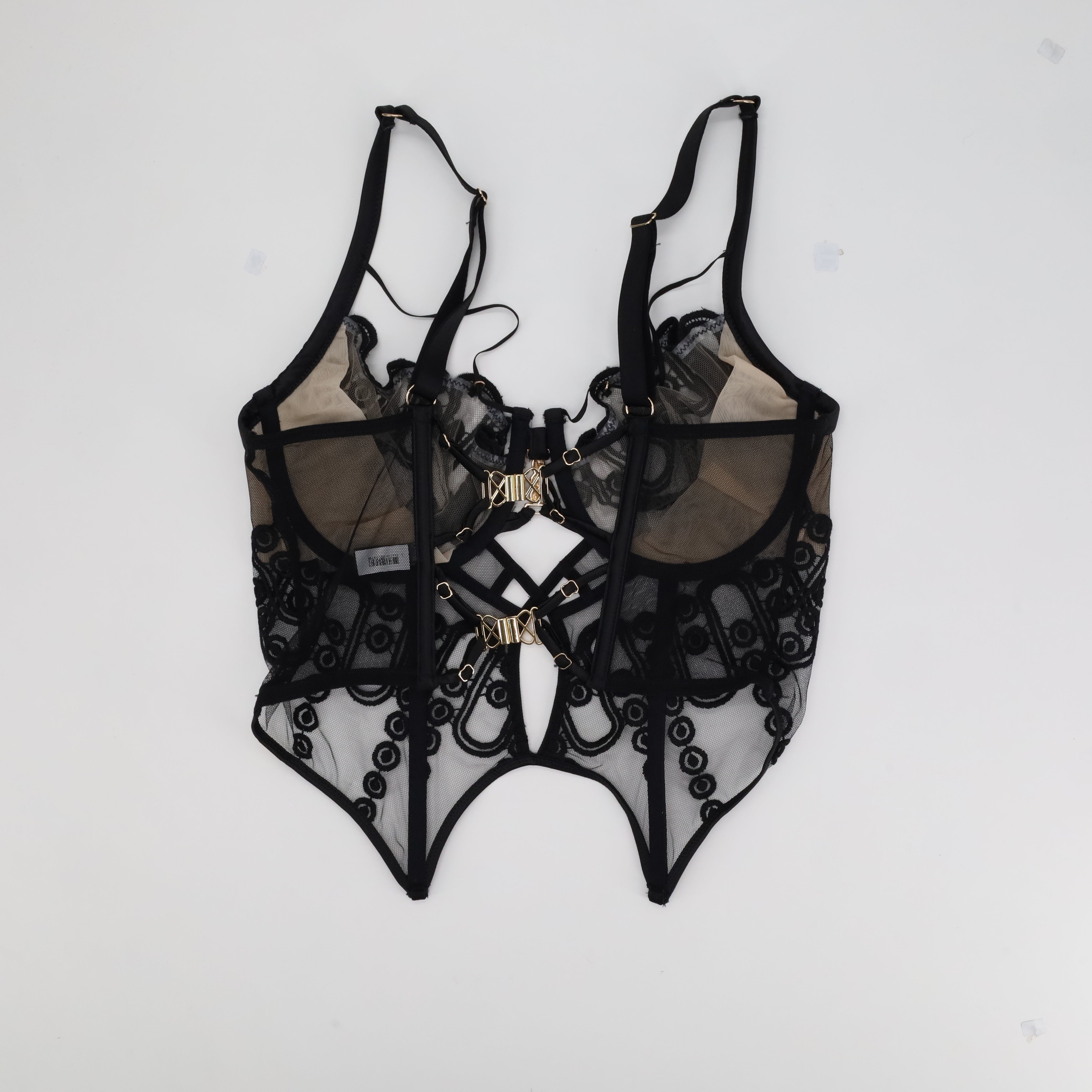 Corset Rose Noir