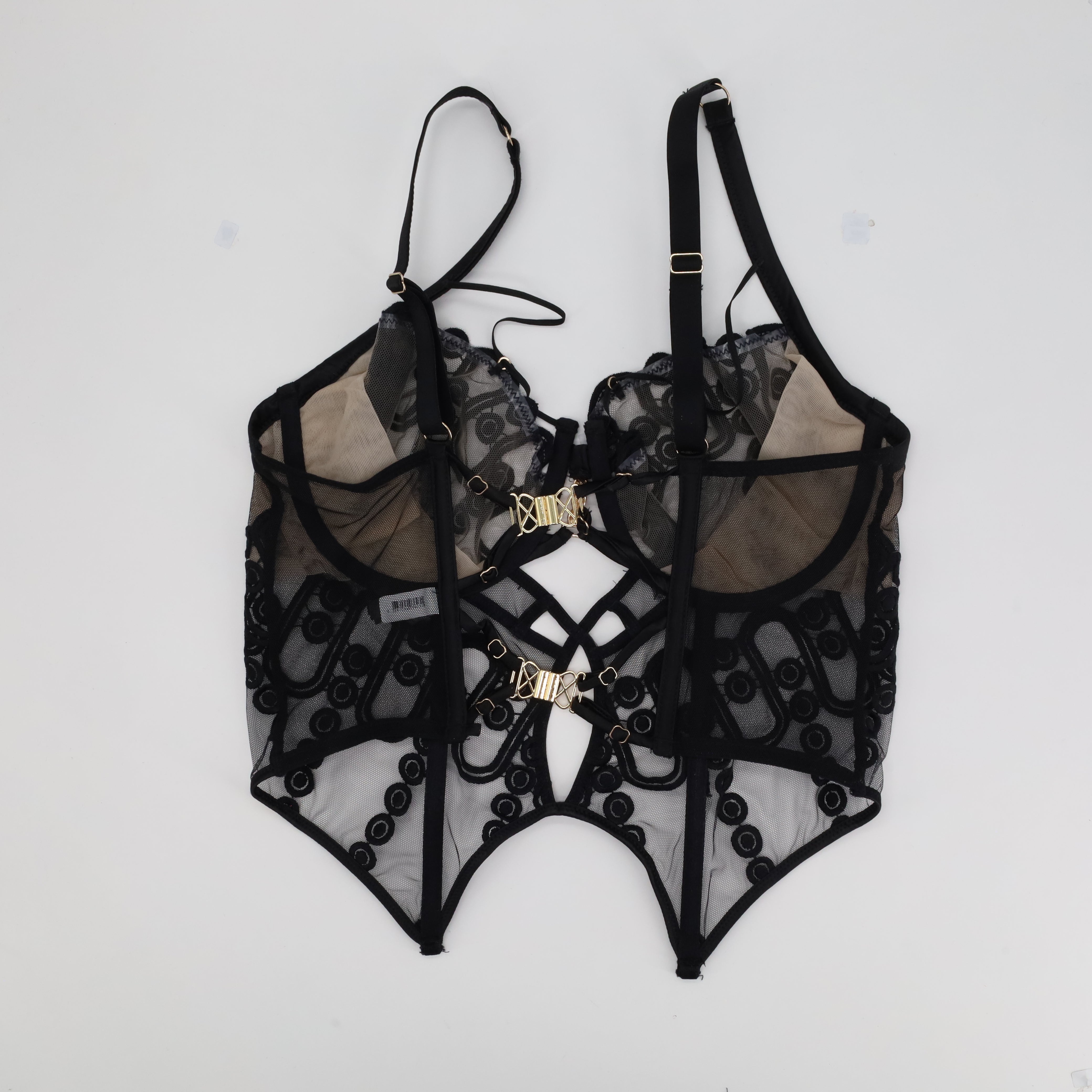 Corset Rose Noir