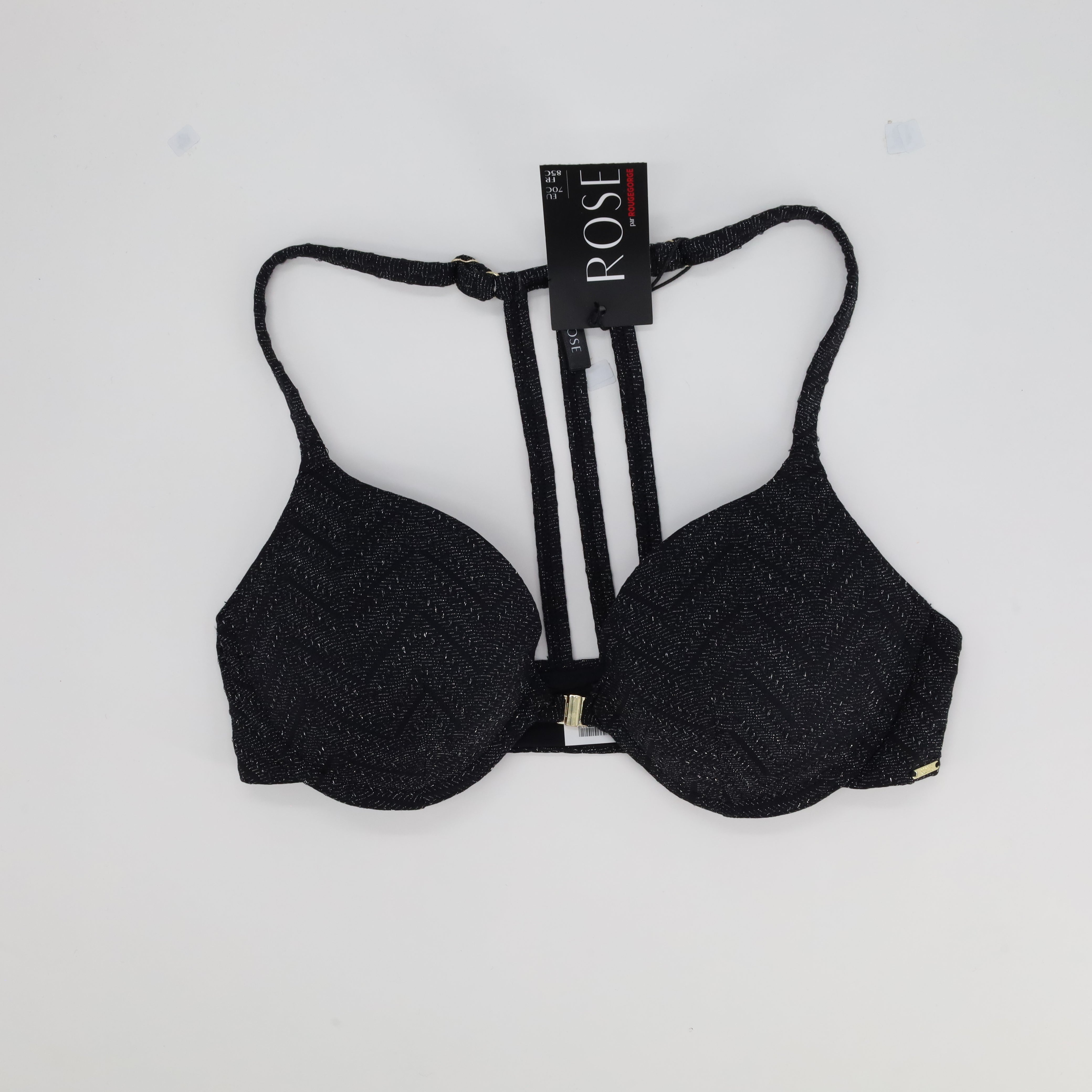 Haut de maillot Rose Noir
