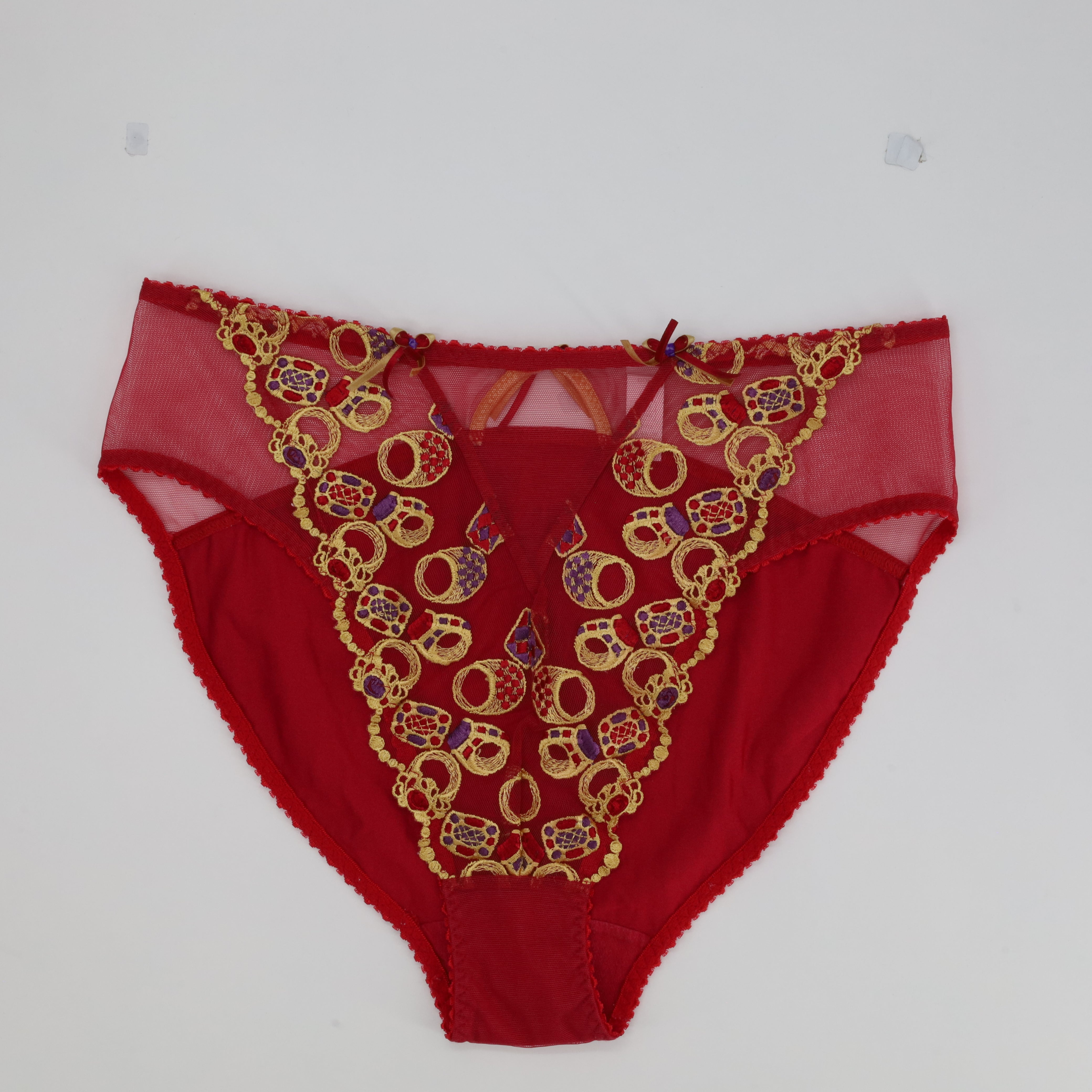 Culotte taille haute Allande Rouge