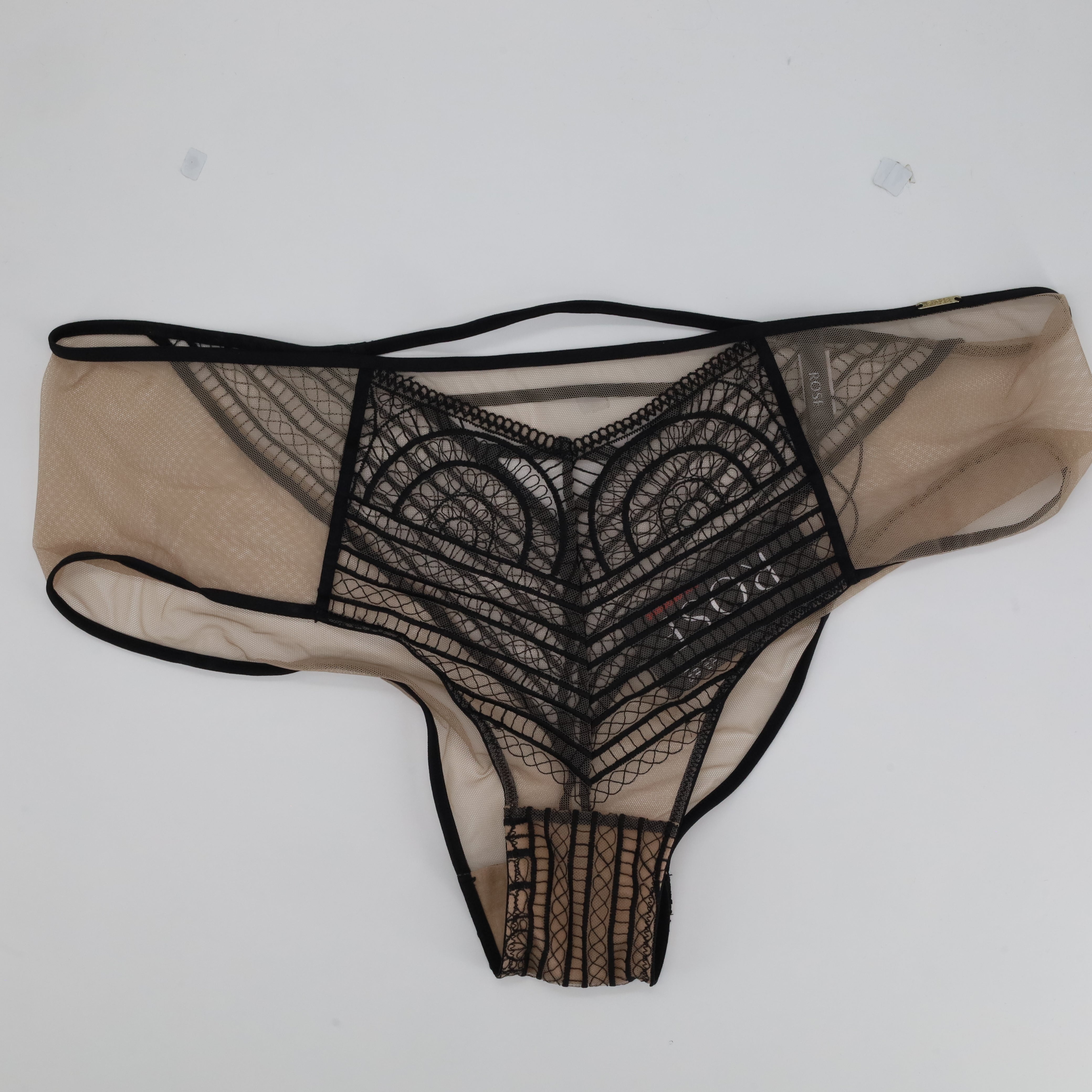 Culotte taille haute Rose Beige