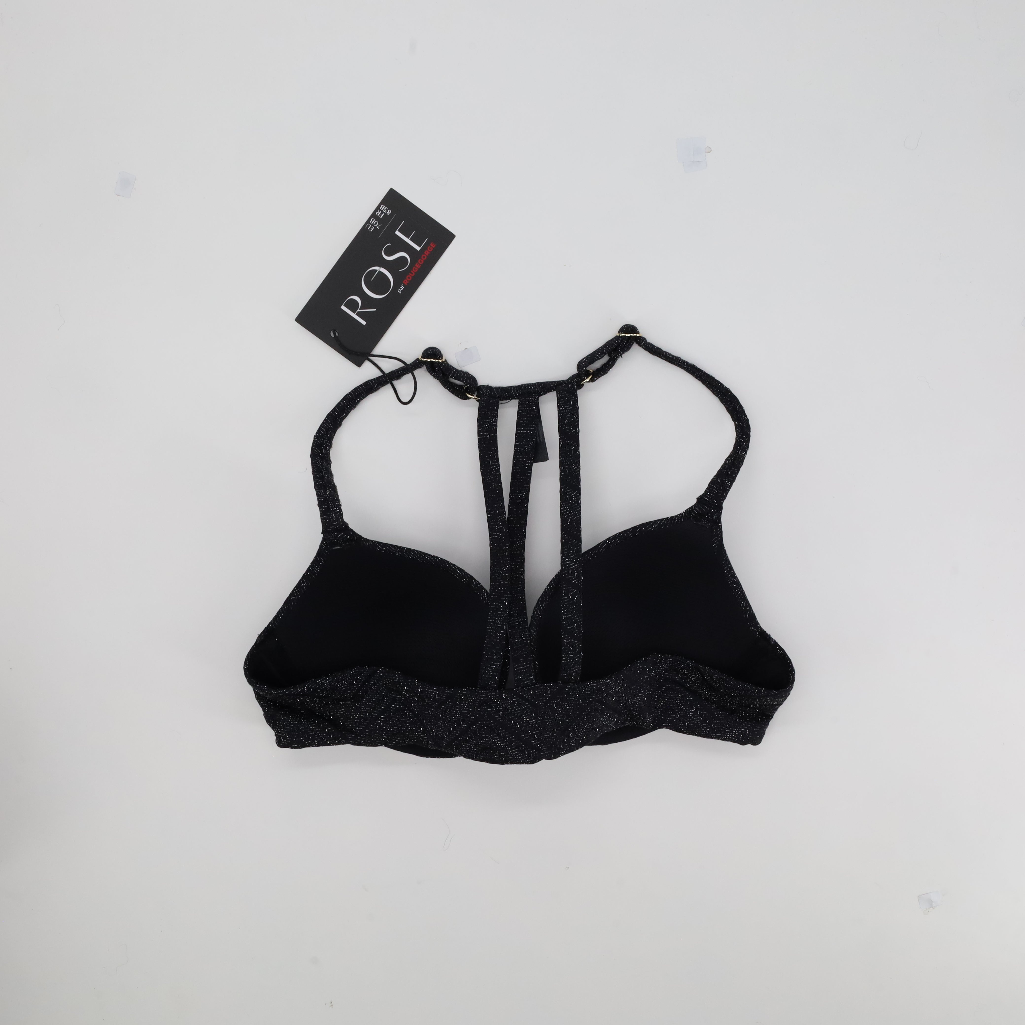 Haut de maillot Rose Noir