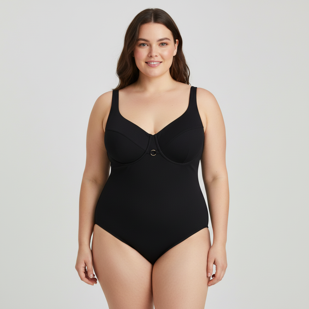 Maillot 1 pièce RougeGorge Noir