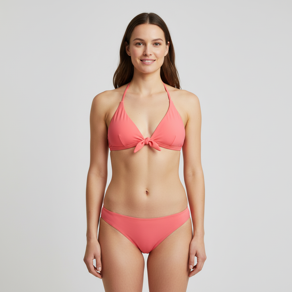 Haut de maillot Monoprix Corail