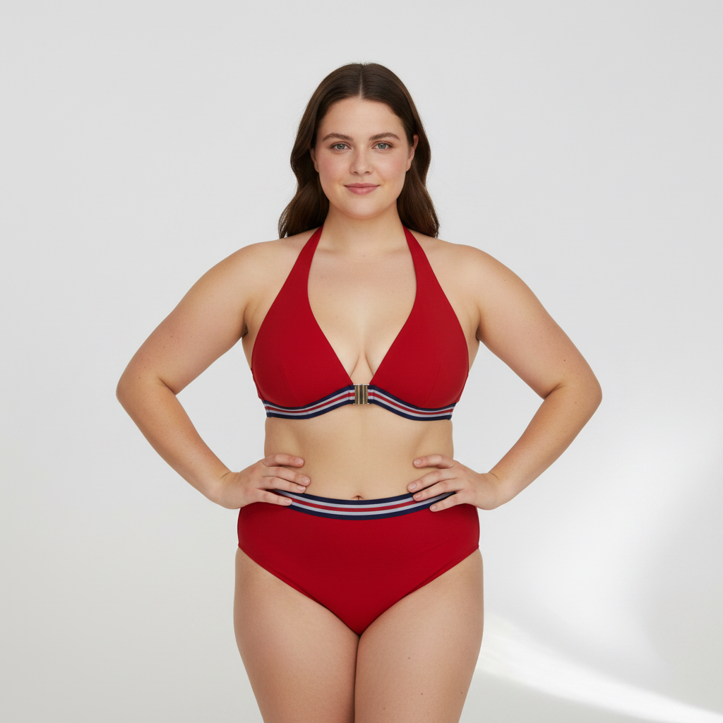 Haut de maillot Darjeeling Rouge