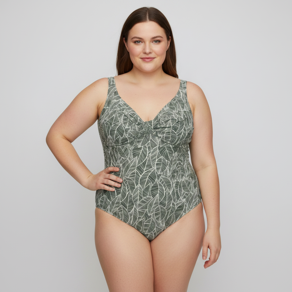 Maillot 1 pièce RougeGorge Vert