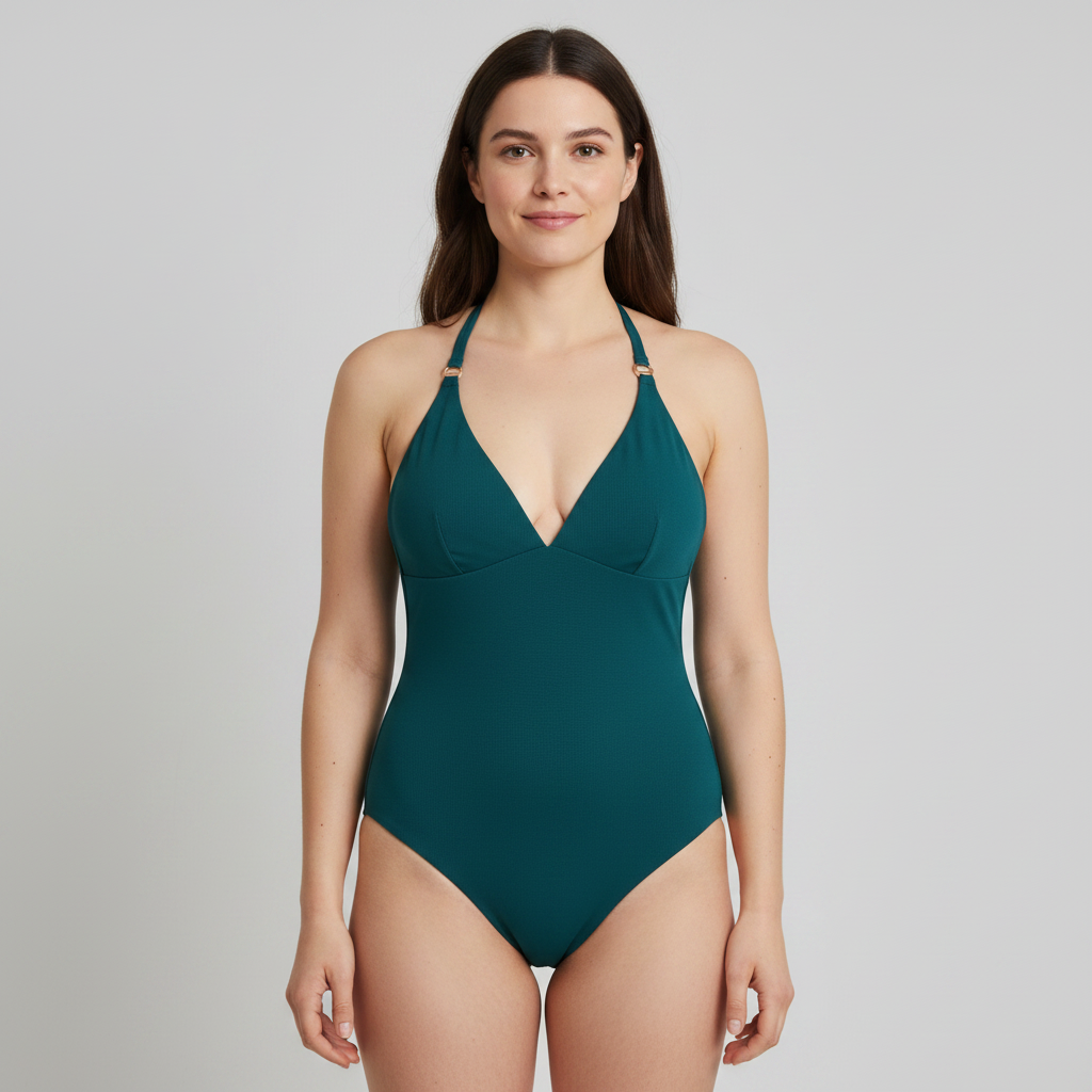 Maillot 1 pièce RougeGorge Vert