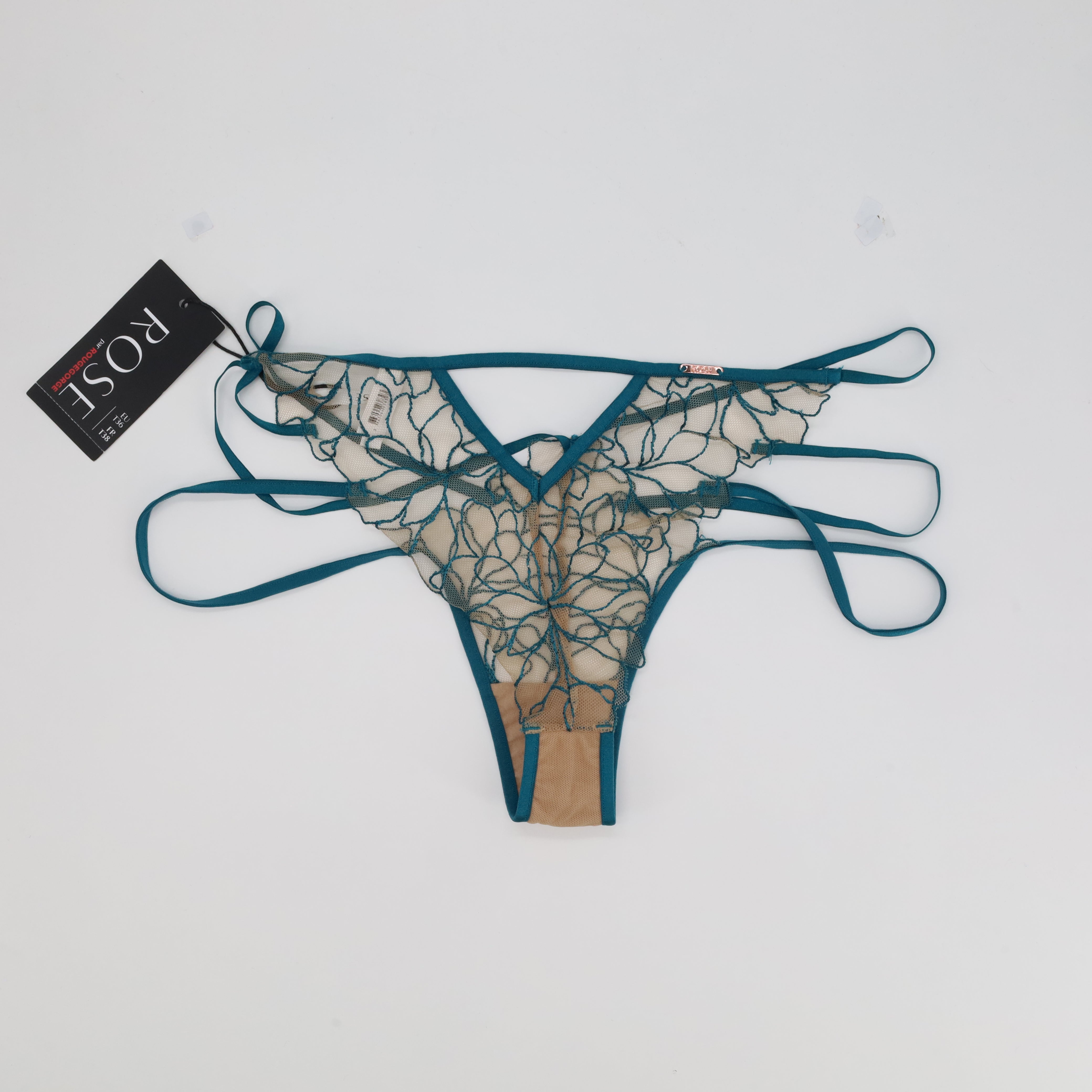 Tanga Rose Bleu