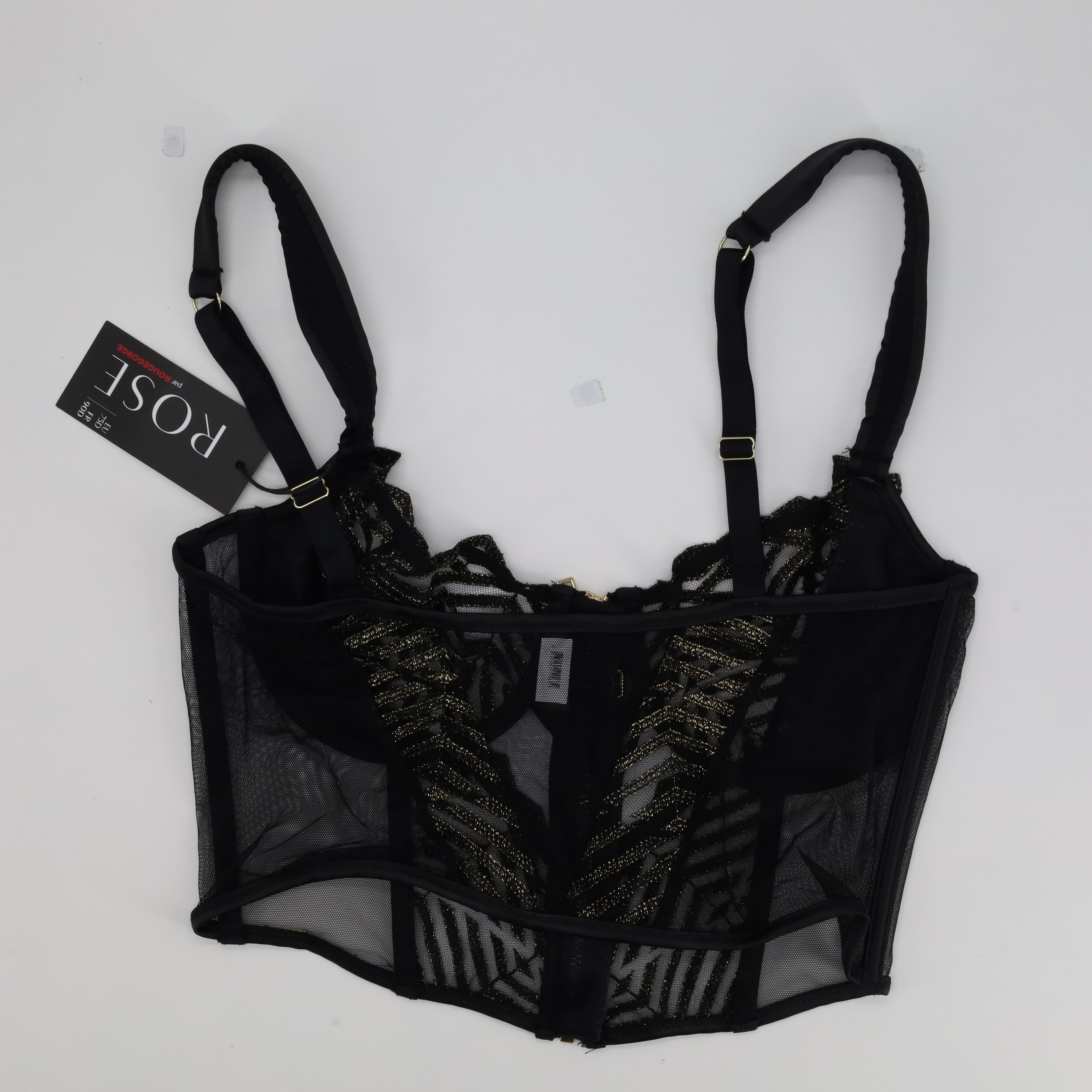 Corset Rose Noir