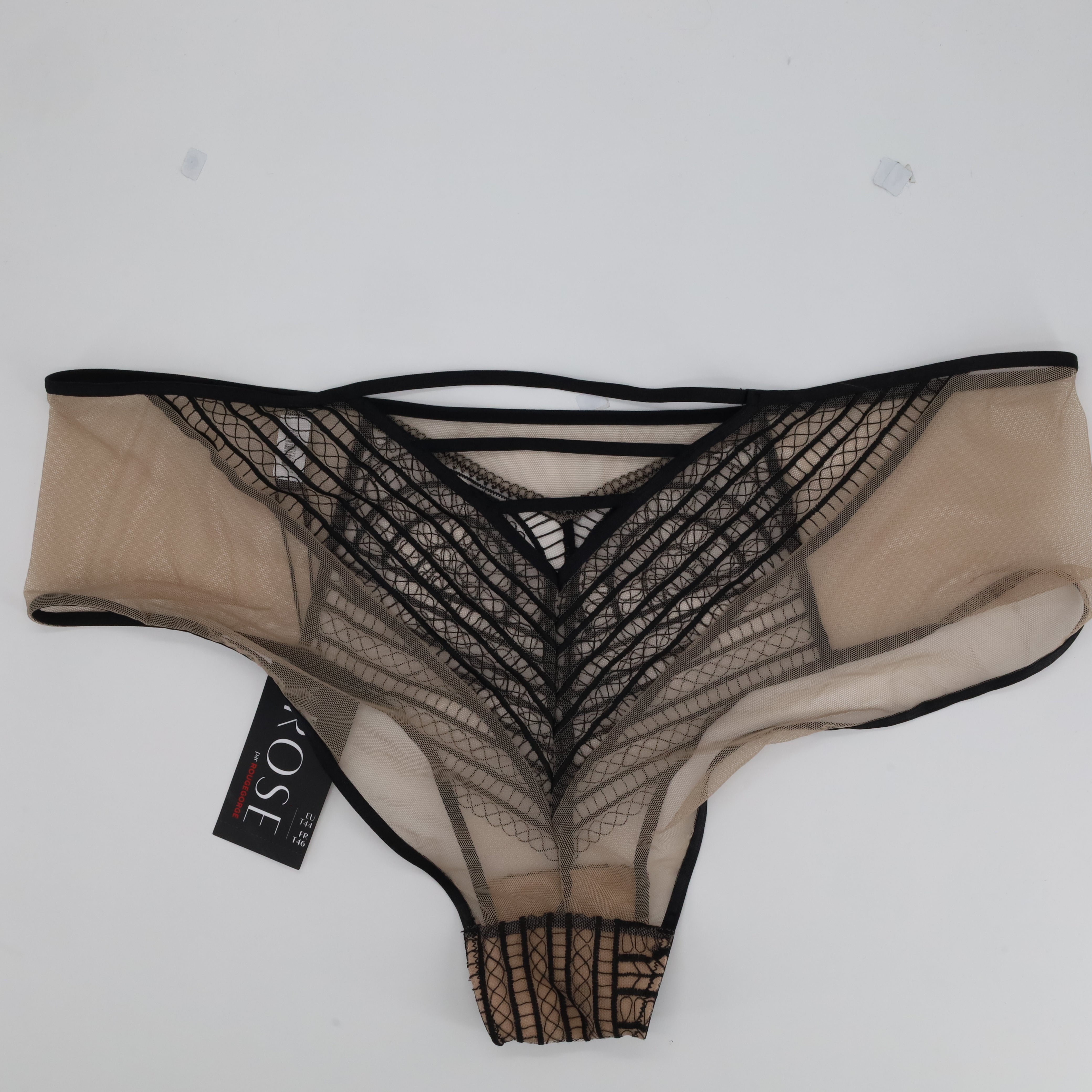 Culotte taille haute Rose Beige