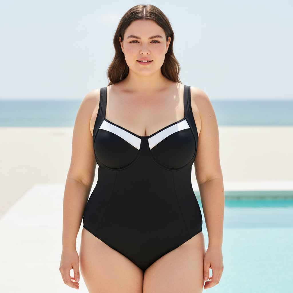 Haut de maillot Huit Noir