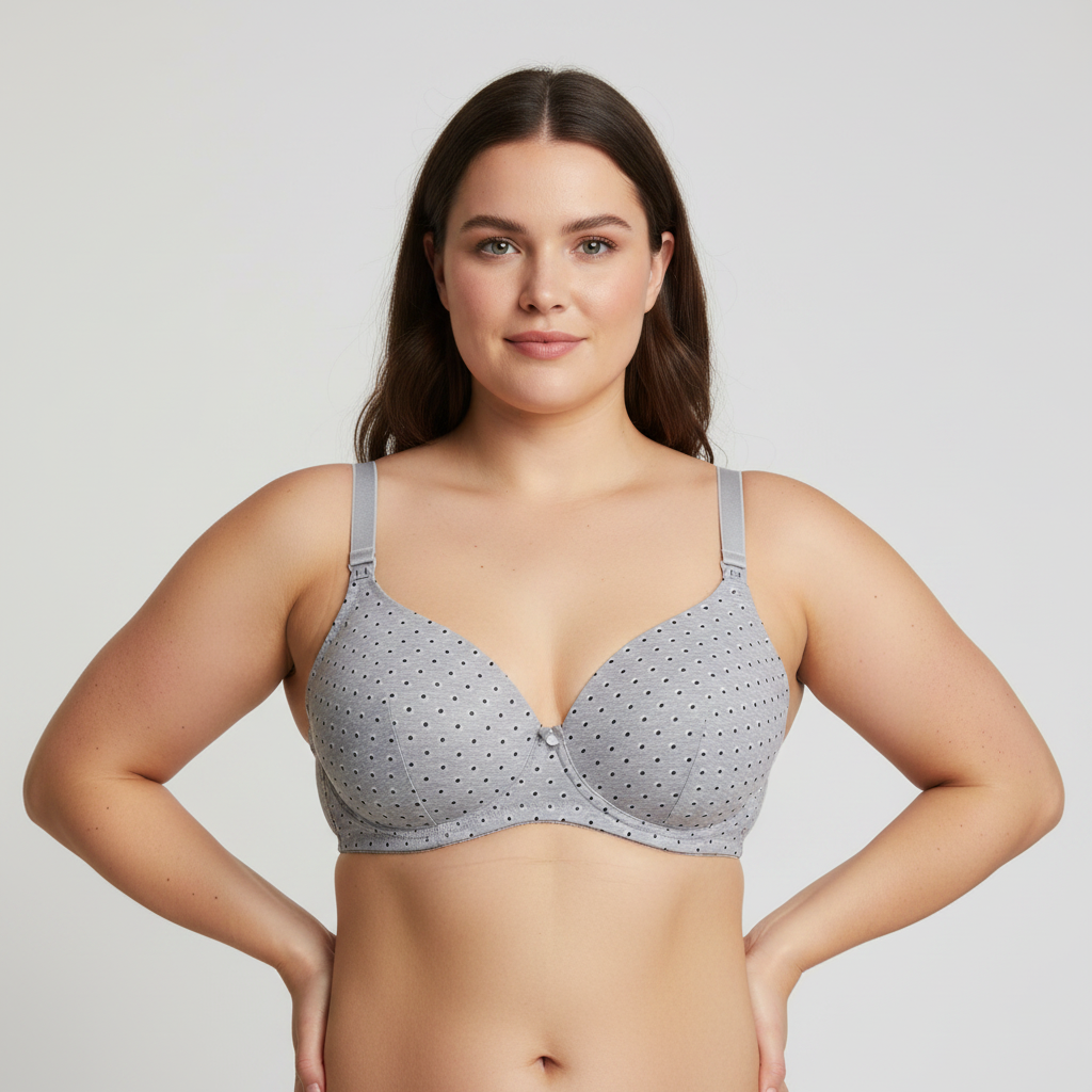 Soutien-gorge d'allaitement Vertbaudet Gris