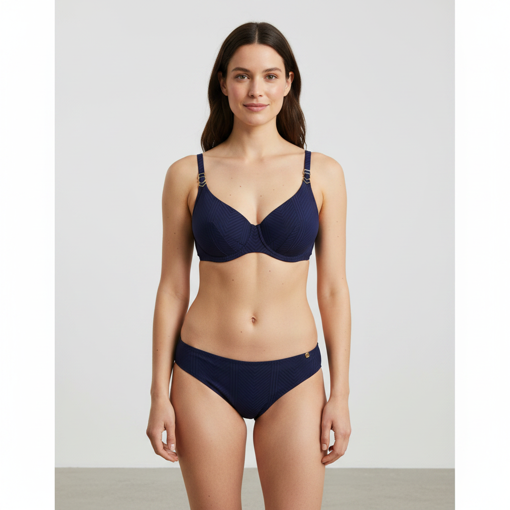 Haut de maillot Fantasie Bleu