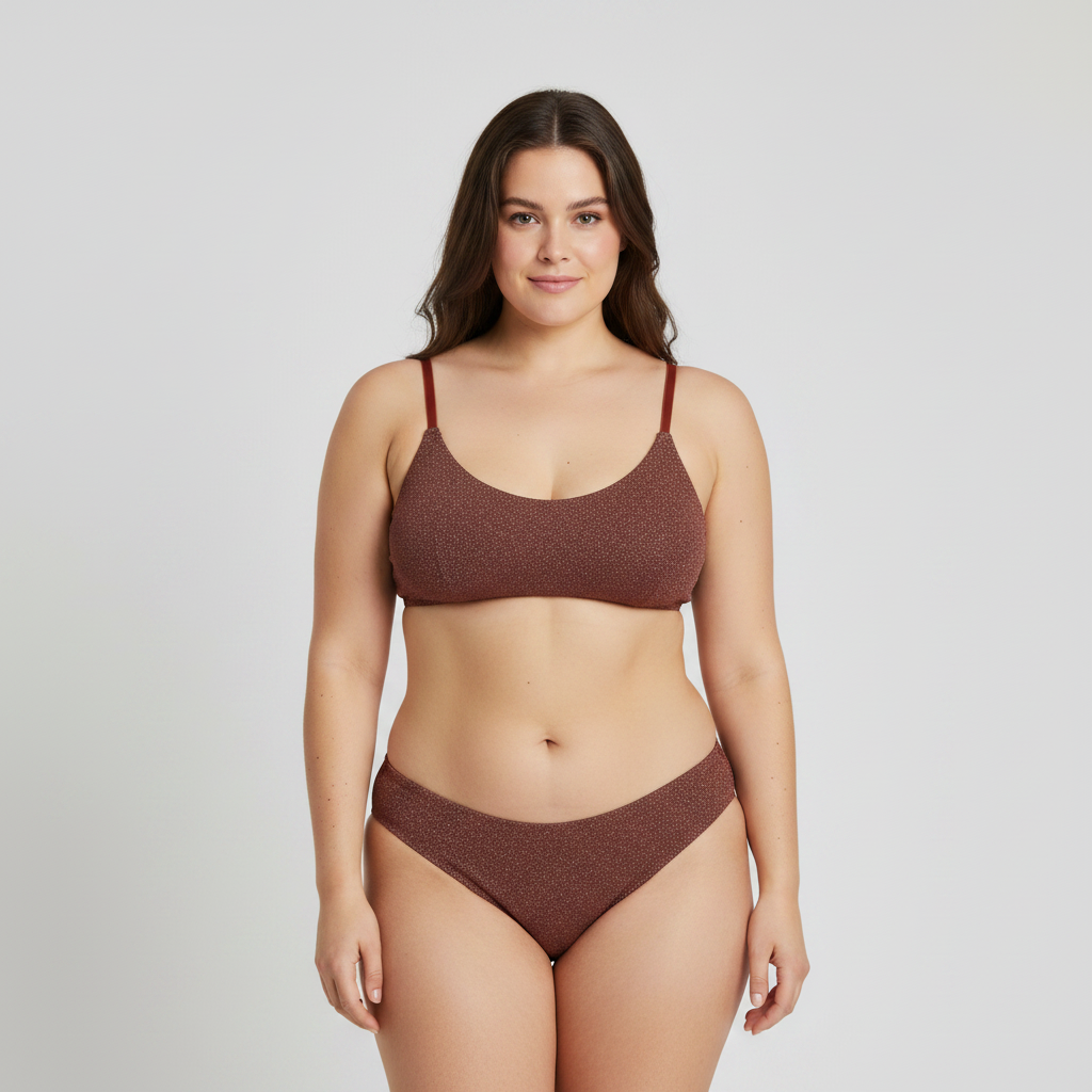 Haut de maillot Marron