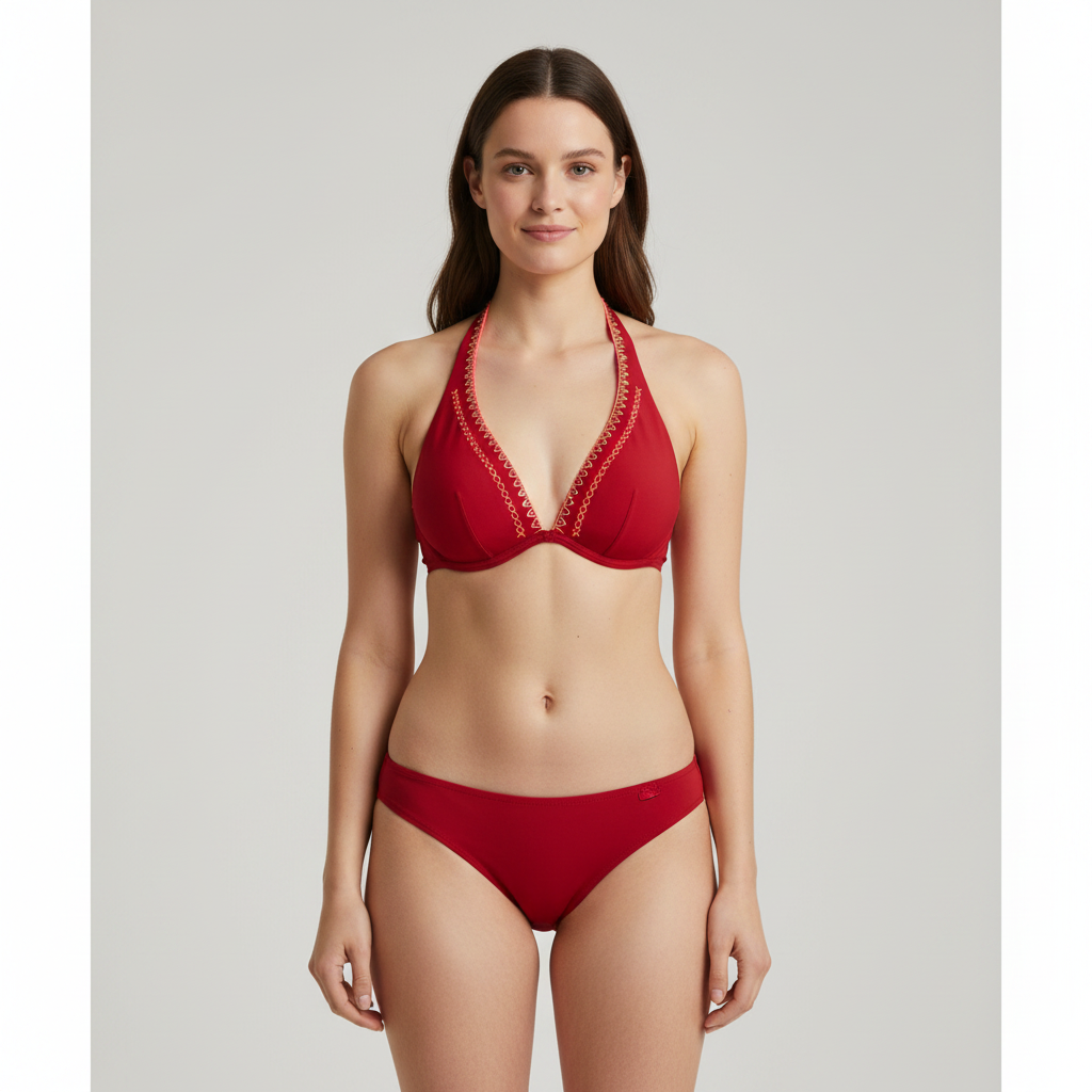 Haut de maillot Darjeeling Rouge