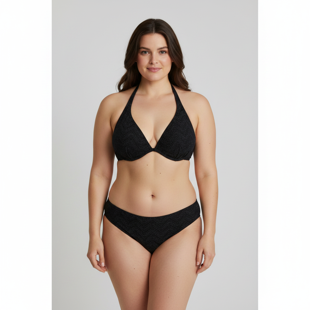 Haut de maillot Rose Noir