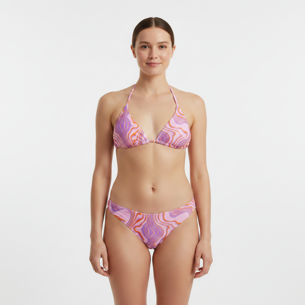 Haut de maillot Rose