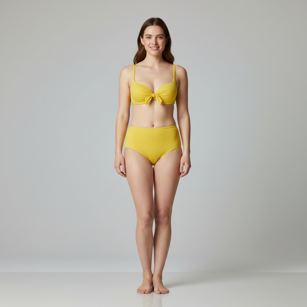 Haut de maillot Galeries Lafayette Jaune