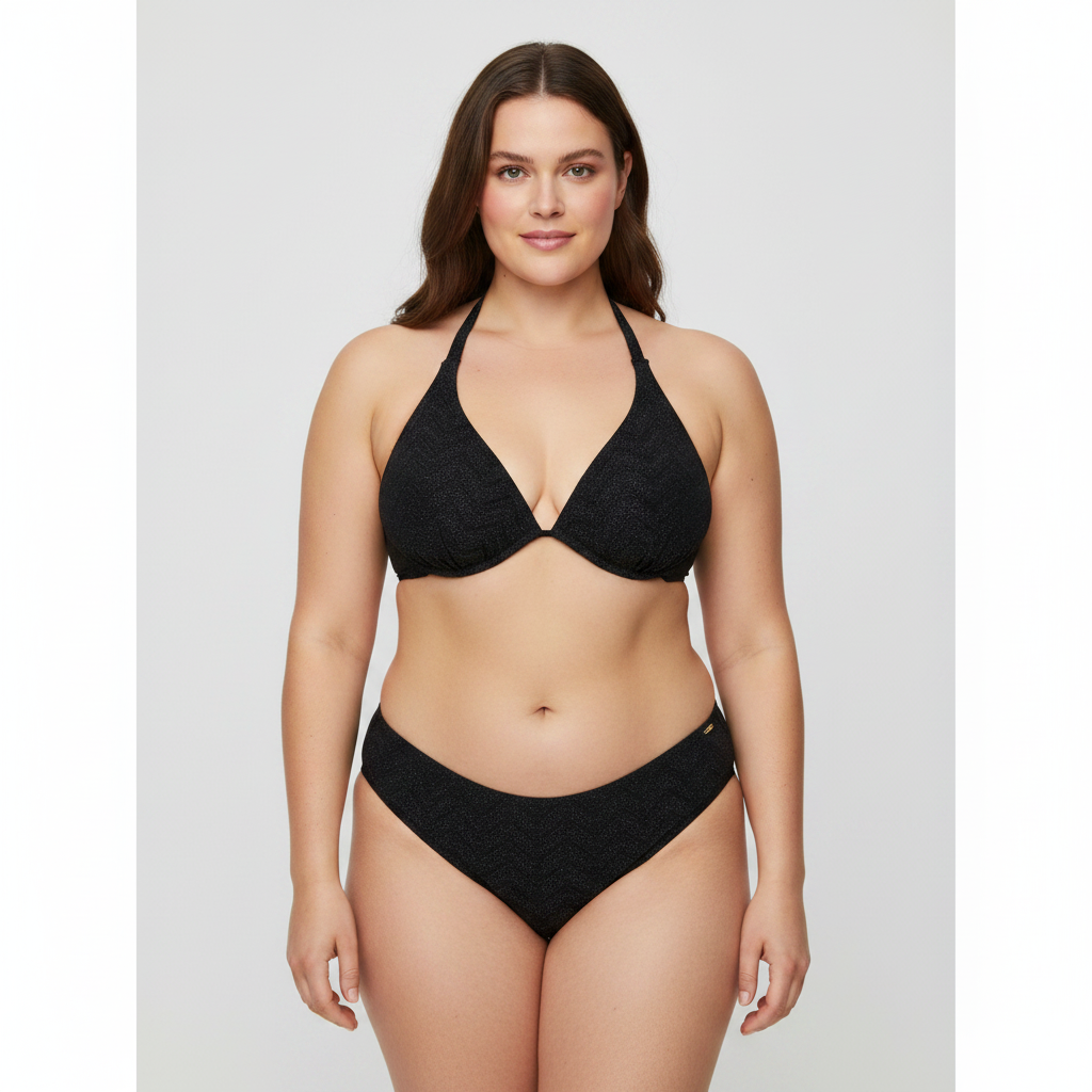 Haut de maillot Rose Noir